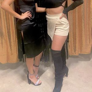 ***SOLD*** Wrap-Front Nude Skort